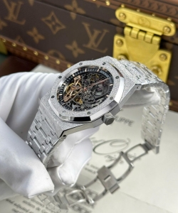 audemars piguet royal oak frosted 15407 skeleton dial t 41mm