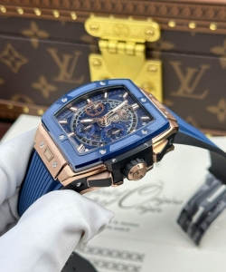 hublot spirit of big bang bezel ceramic blue 42mm