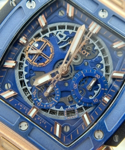 hublot spirit of big bang bezel ceramic blue 42mm