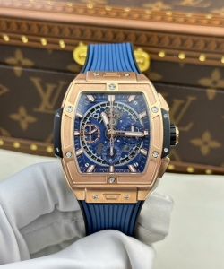 hublot spirit of big bang king gold dial blue 42mm