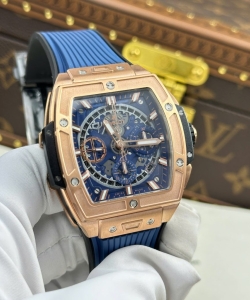 hublot spirit of big bang king gold dial blue 42mm