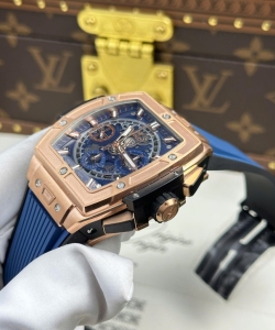 hublot spirit of big bang king gold dial blue 42mm