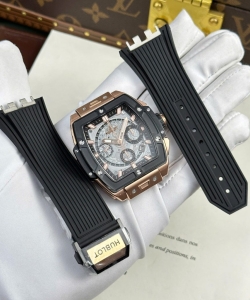 hublot spirit of big bang king gold bezel black ceramic 42mm