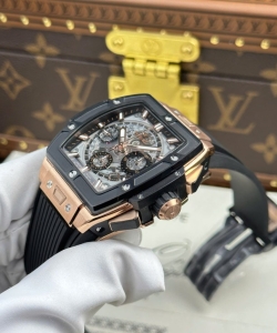 hublot spirit of big bang king gold bezel black ceramic 42mm