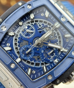 hublot spirit of big bang titanium bezel blue 42mm