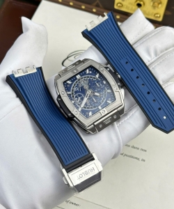 hublot spirit of big bang titanium dial blue 42mm