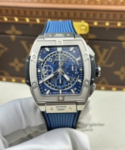 hublot spirit of big bang titanium dial blue 42mm