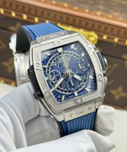 hublot spirit of big bang titanium dial blue 42mm